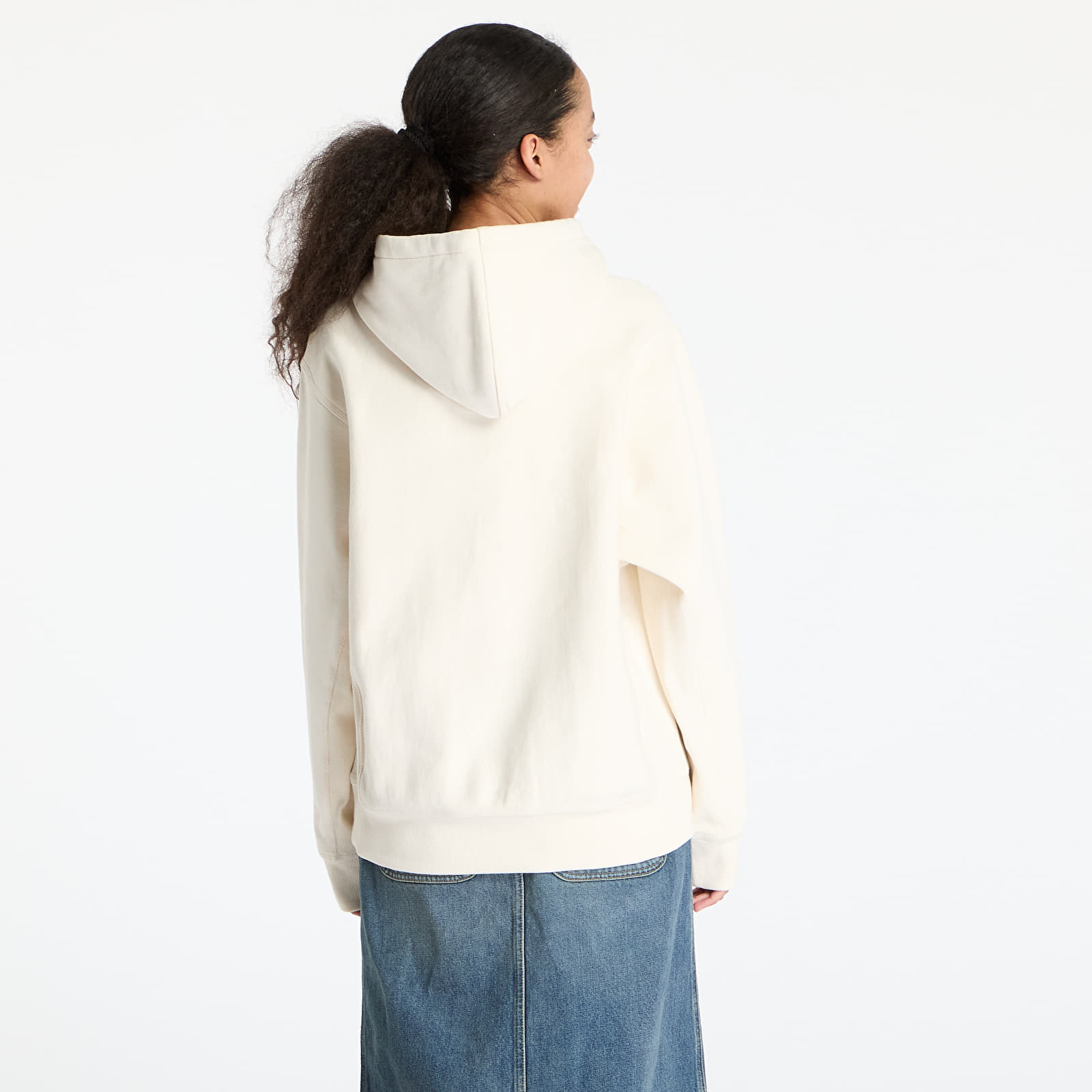 Bluzy męskie Carhartt WIP Hooded American Script Sweat UNISEX Natural