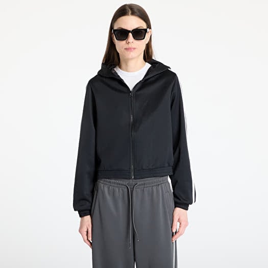 Jachetă Urban Classics Ladies Cropped Track Jacket Black