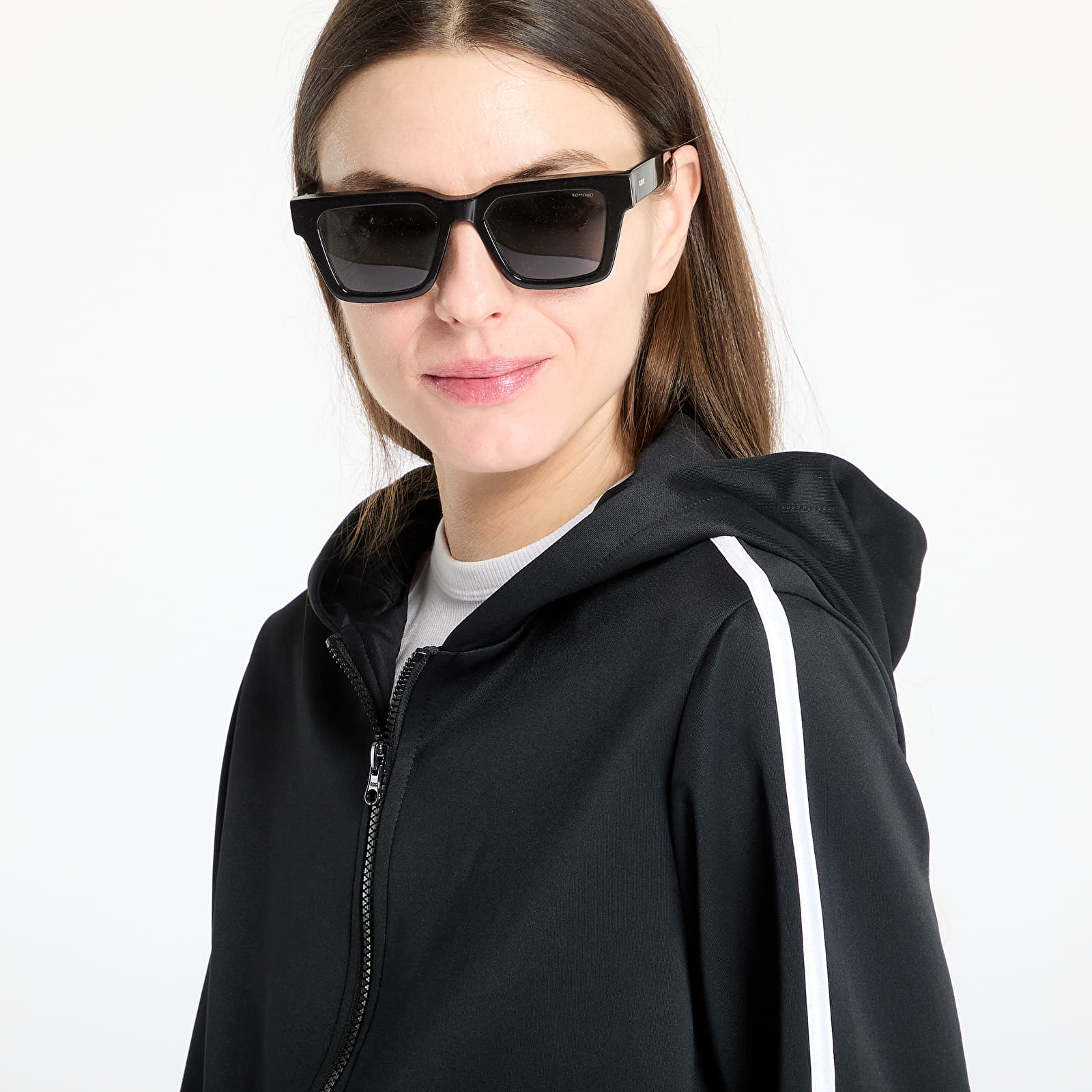Joped Urban Classics Ladies Cropped Track Jacket Black