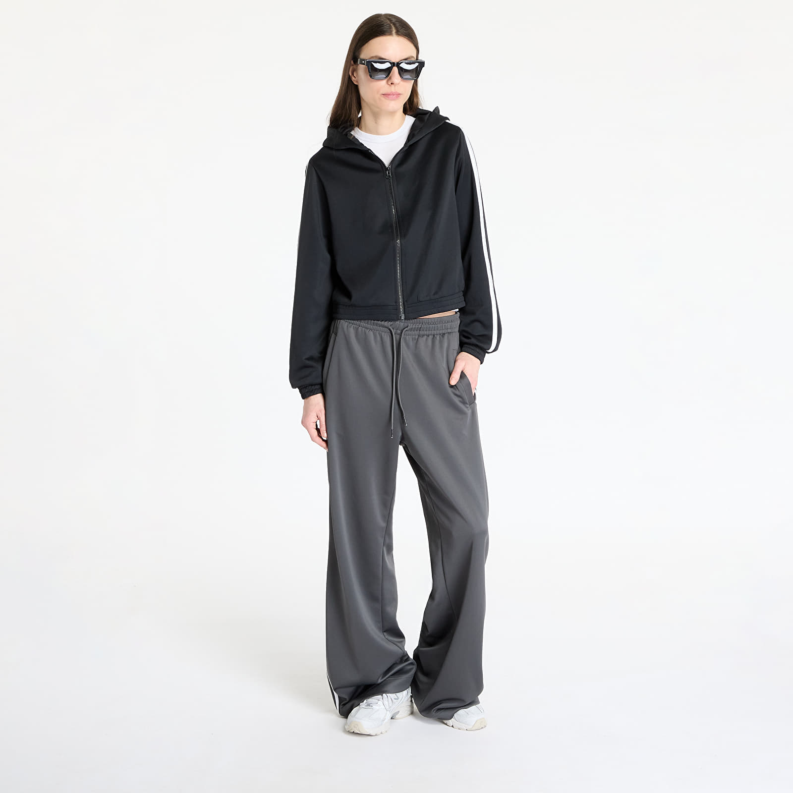 Joped Urban Classics Ladies Cropped Track Jacket Black