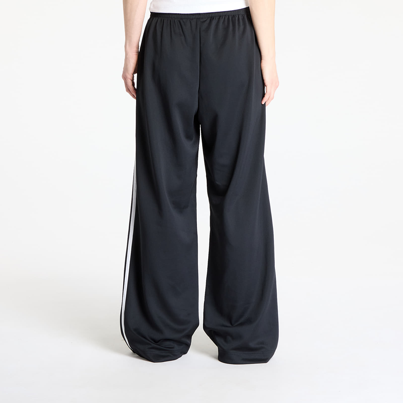Pantalones de chándal para mujer Urban Classics Ladies Wide Leg Track Pants Black