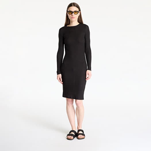 Φορέματα Urban Classics Ladies Rib Dress Black