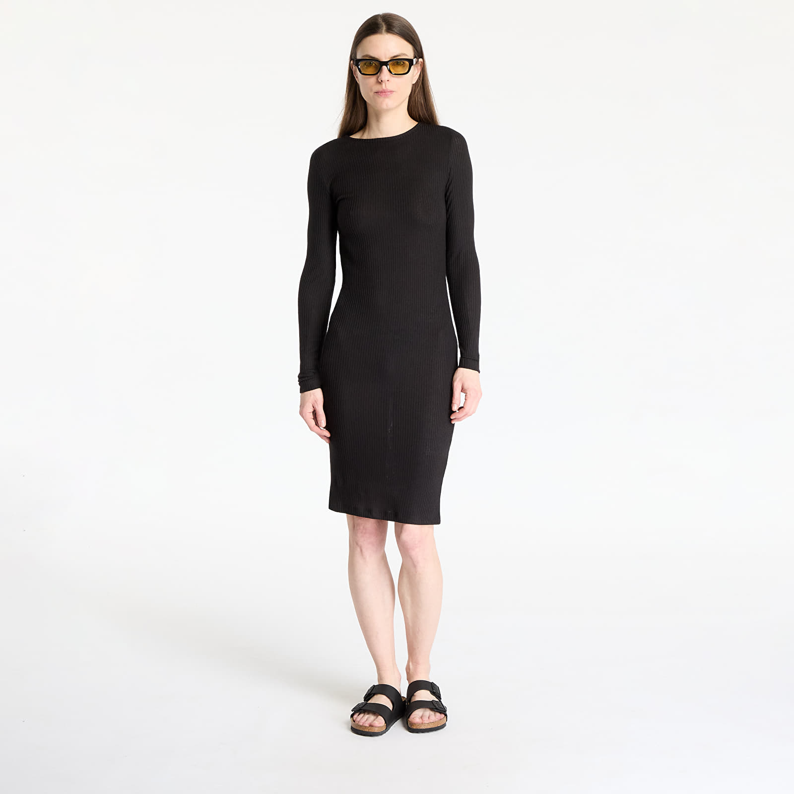 Dresses Urban Classics Ladies Rib Dress Black