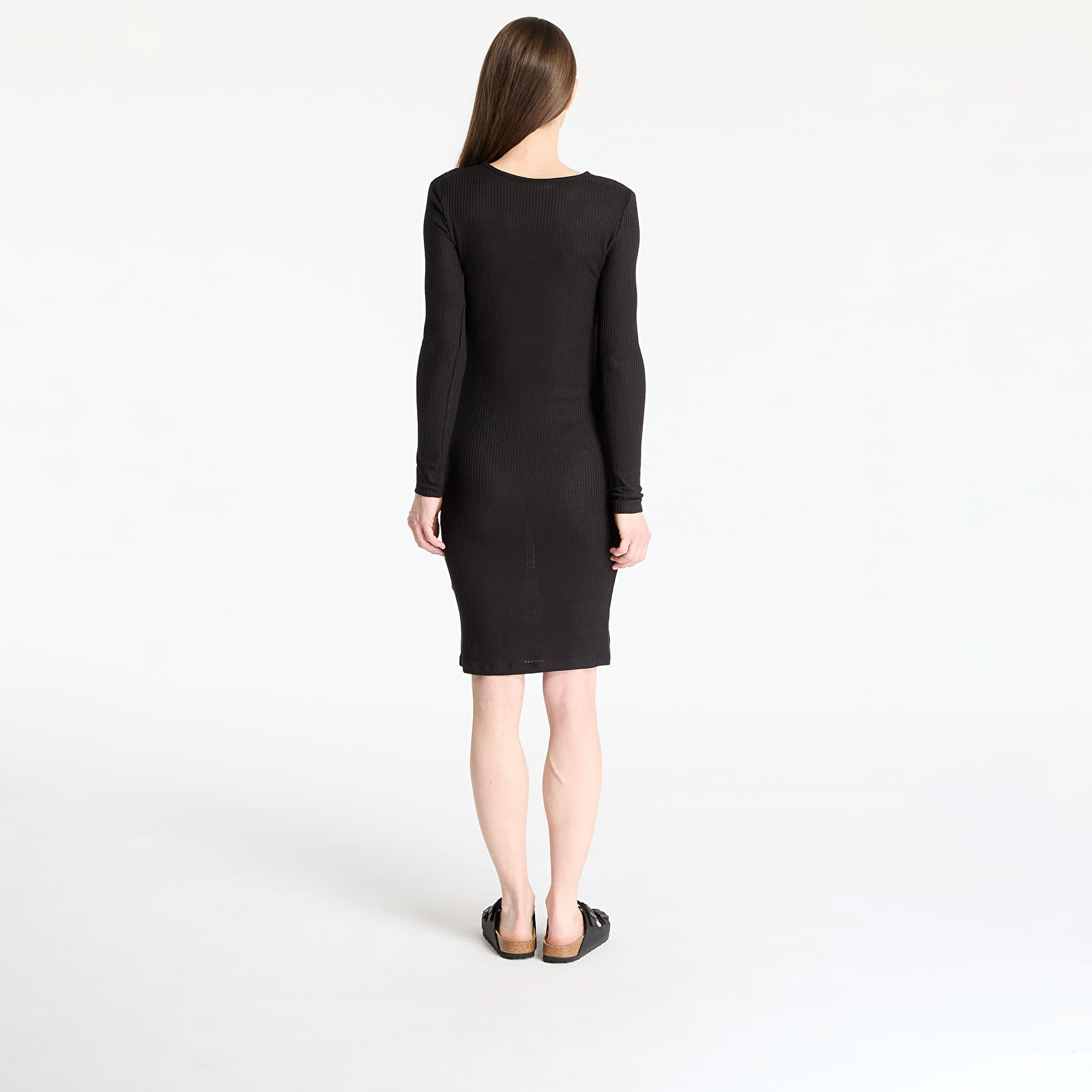 Dresses Urban Classics Ladies Rib Dress Black