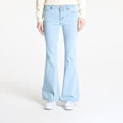Urban Classics Ladies Organic Low Waist Flared Denim Lighter Washed