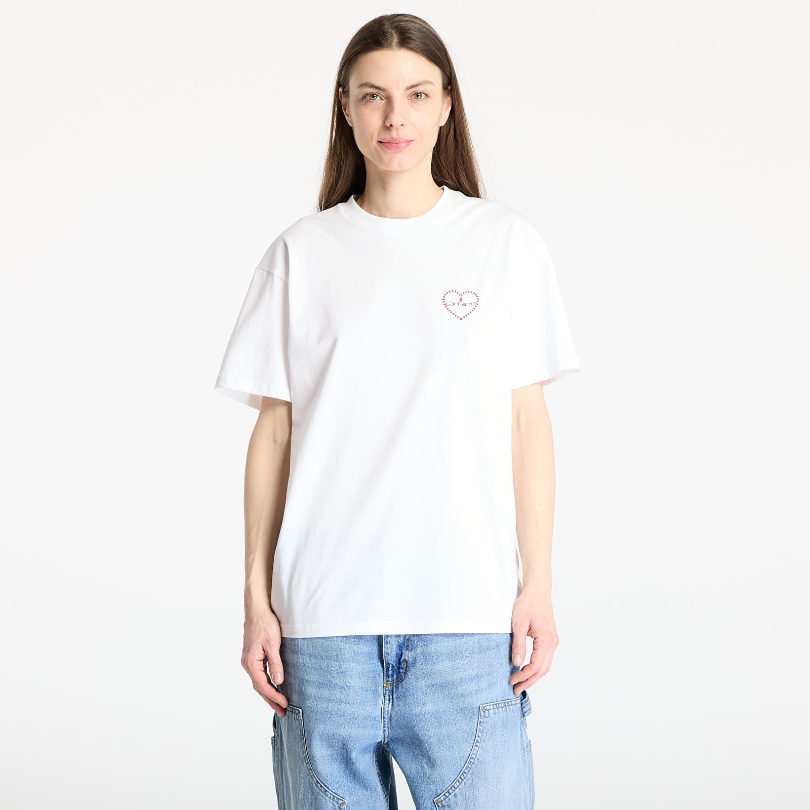 Meeste T-särgid Carhartt WIP S/S Furoshiki T-Shirt White/ Red