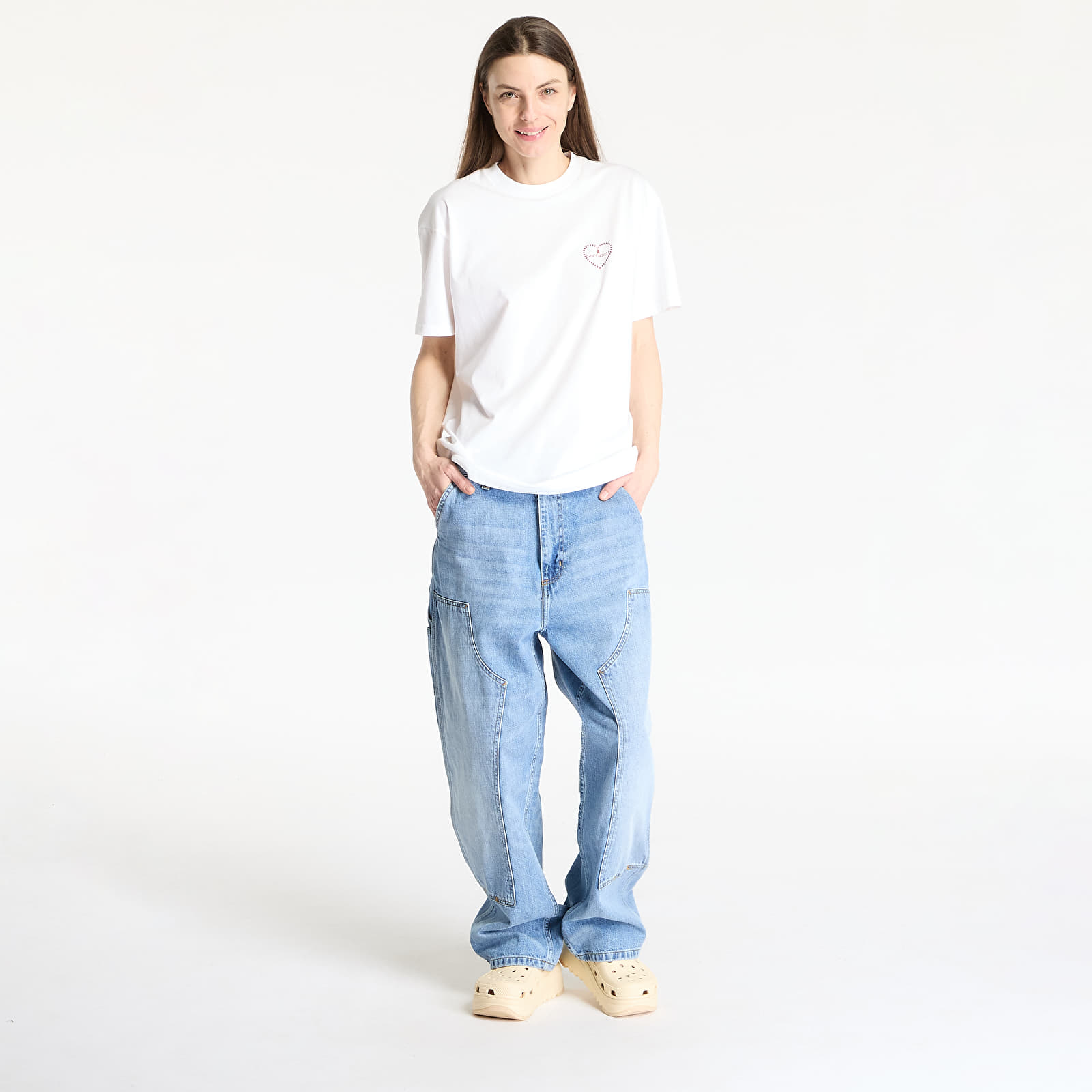 Meeste T-särgid Carhartt WIP S/S Furoshiki T-Shirt White/ Red