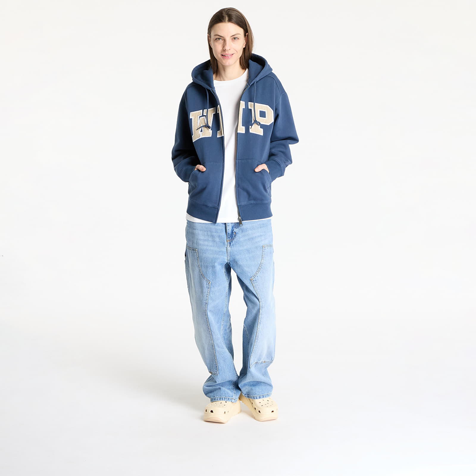 Kapuutsikud ja kampsunid Carhartt WIP Hooded WIP Sweat Jacket Dusky Blue
