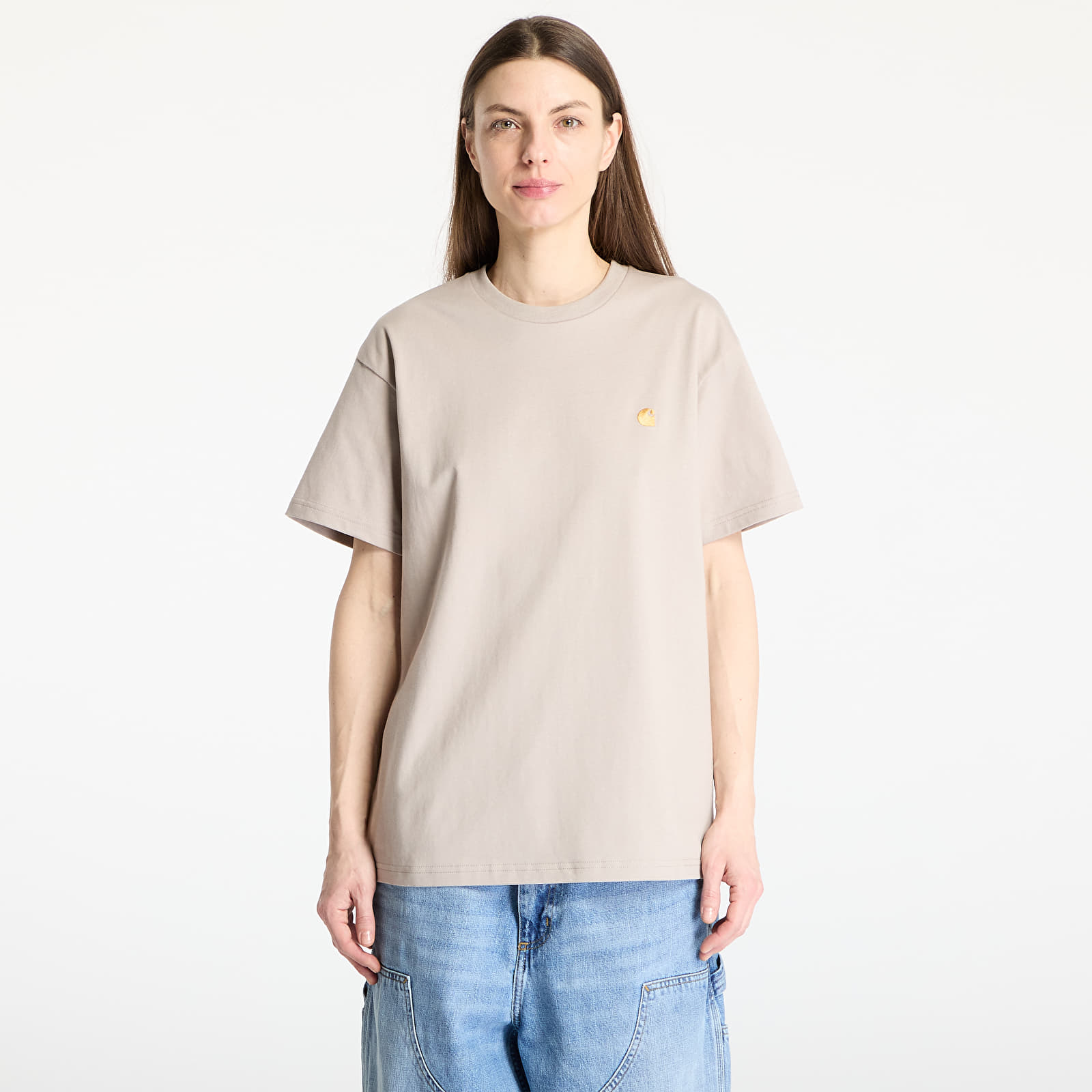 T-särgid Carhartt WIP S/S Chase T-Shirt Dusky Beige/ Gold