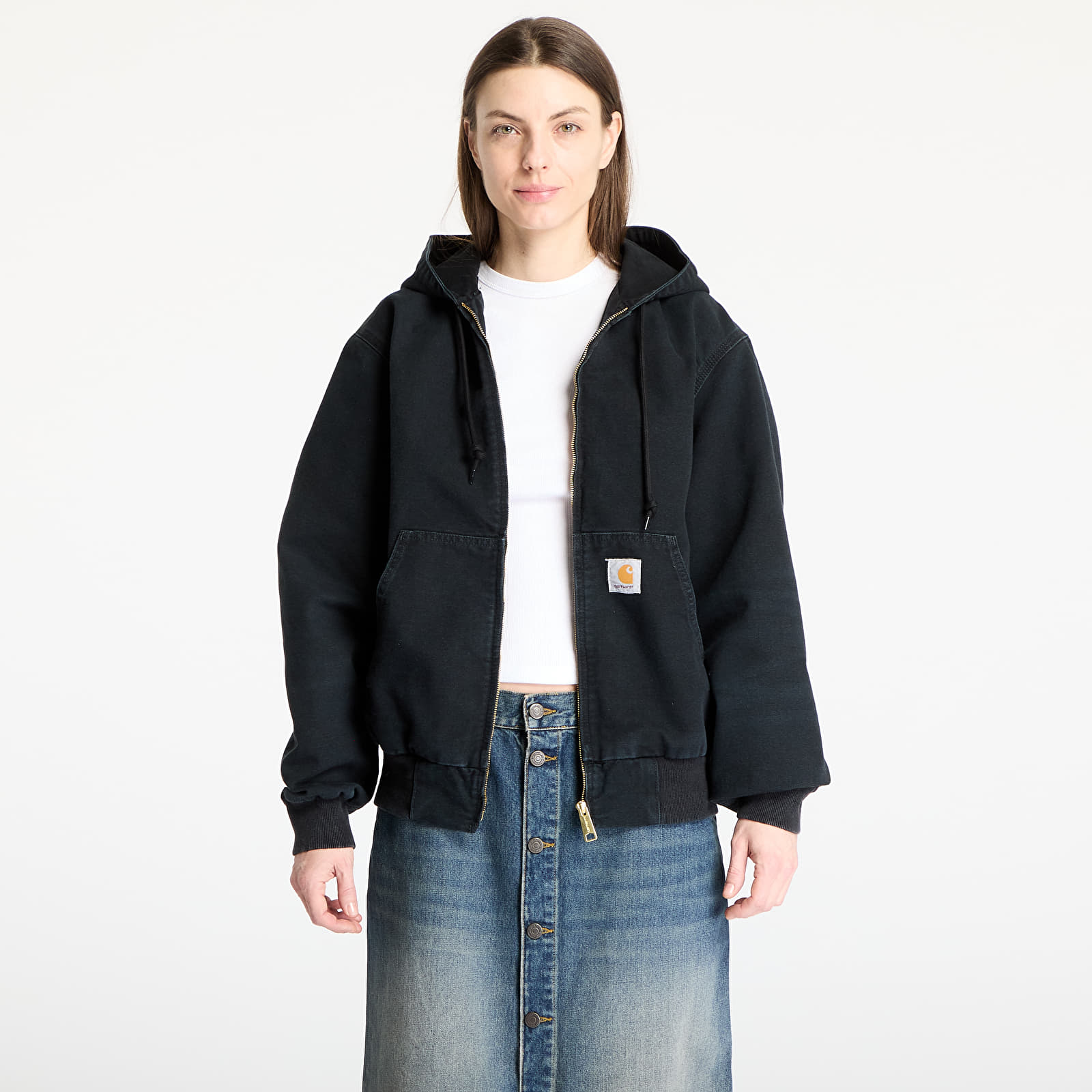 Jacken Carhartt WIP OG Active Jacket Black Stone Canvas
