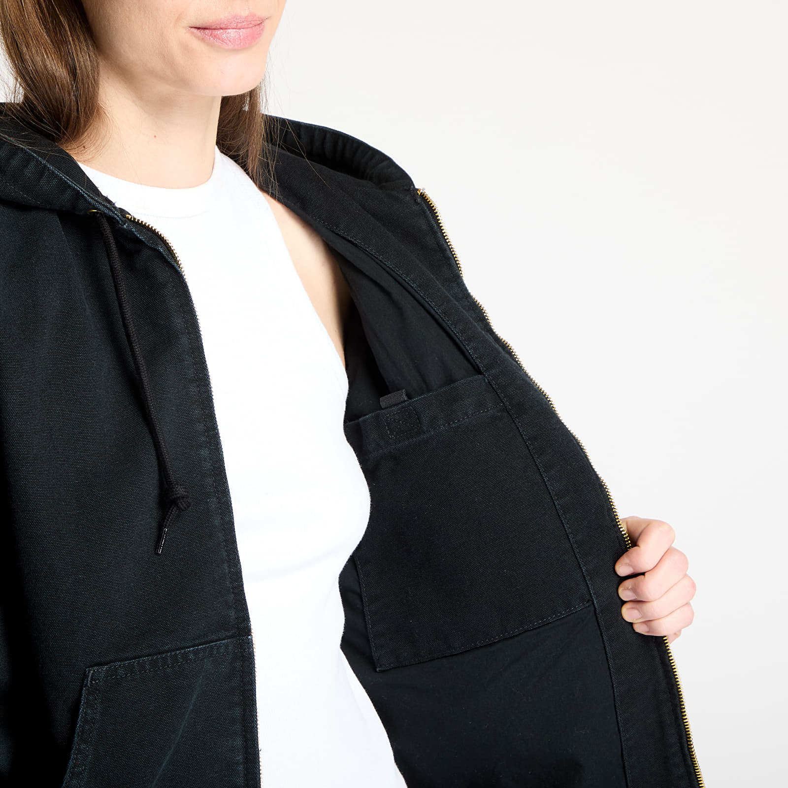 Jacken Carhartt WIP OG Active Jacket Black Stone Canvas