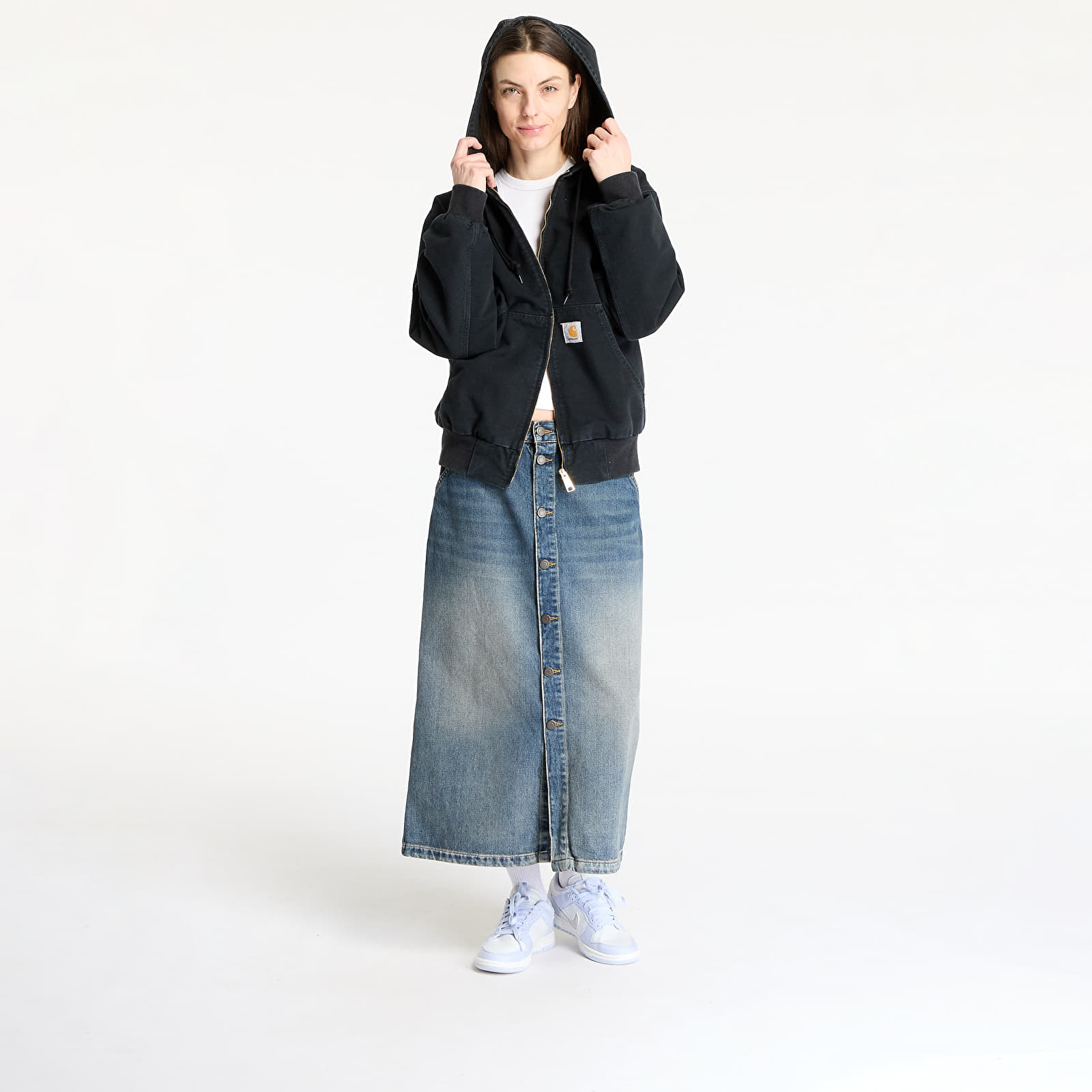 Jacken Carhartt WIP OG Active Jacket Black Stone Canvas