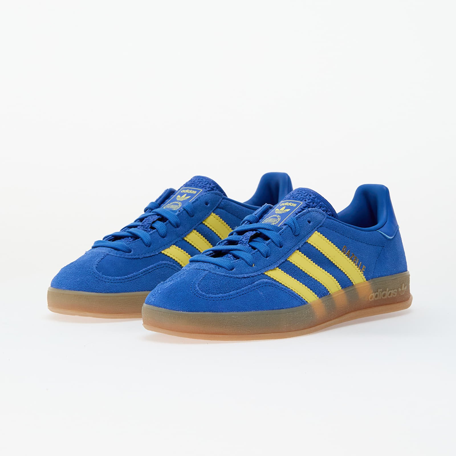 Pánské tenisky a boty adidas Gazelle Indoor Blue/ Pure Sulfur/ Gum