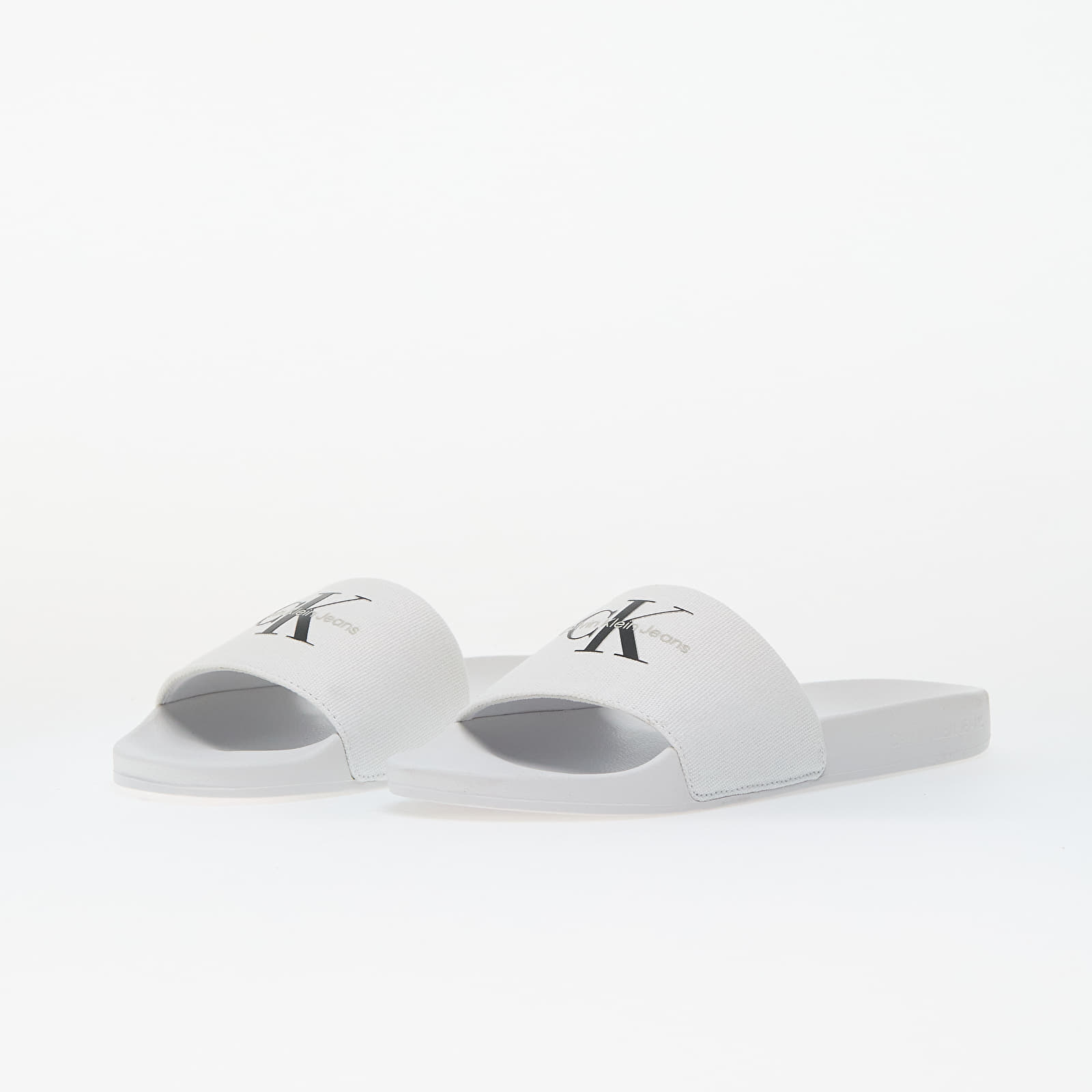 Ženske tenisice i cipele Calvin Klein Jeans Slide Monogram Wn White