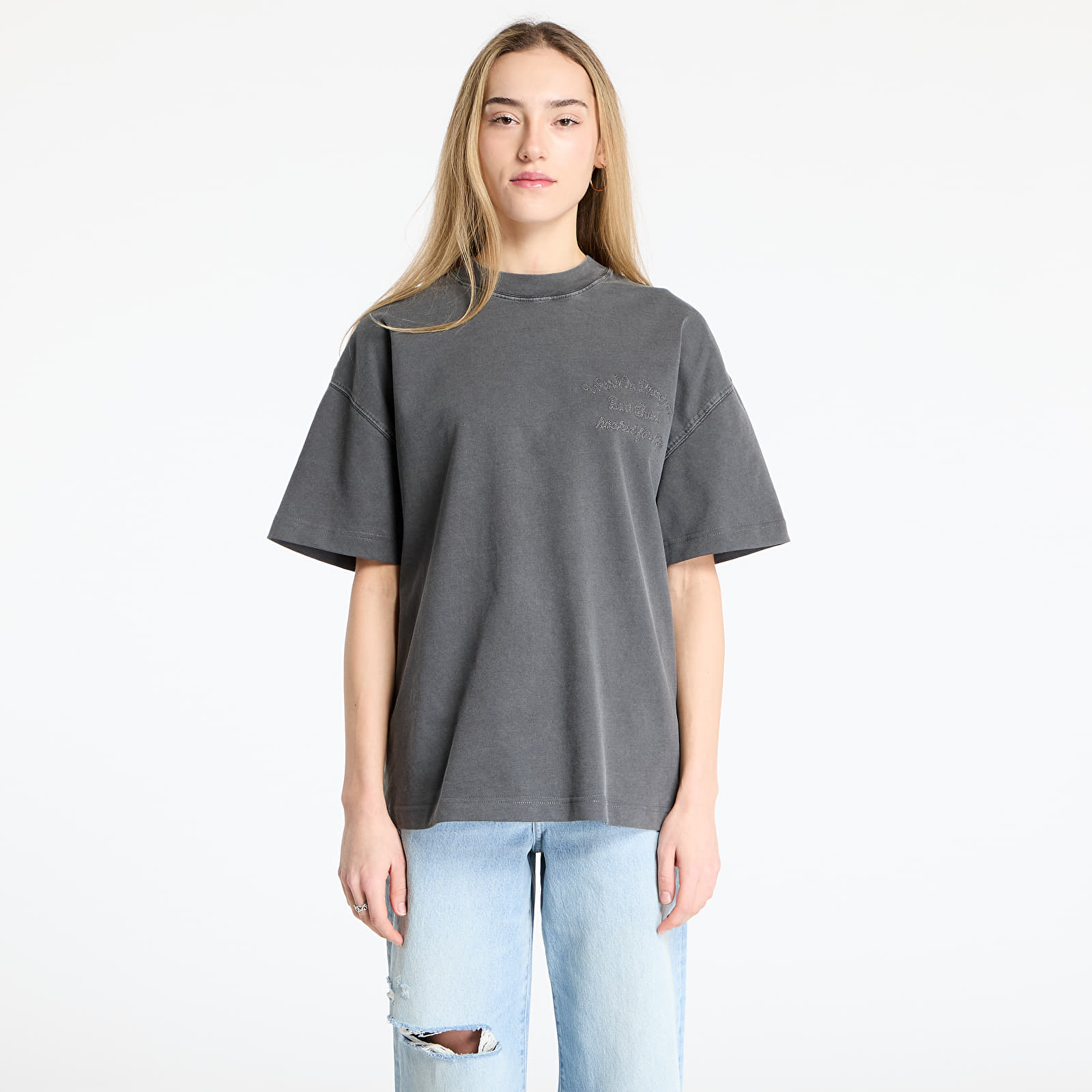 Moške majice Carhartt WIP Shortsleeve Bait Shack T-Shirt UNISEX Black Garment Dyed