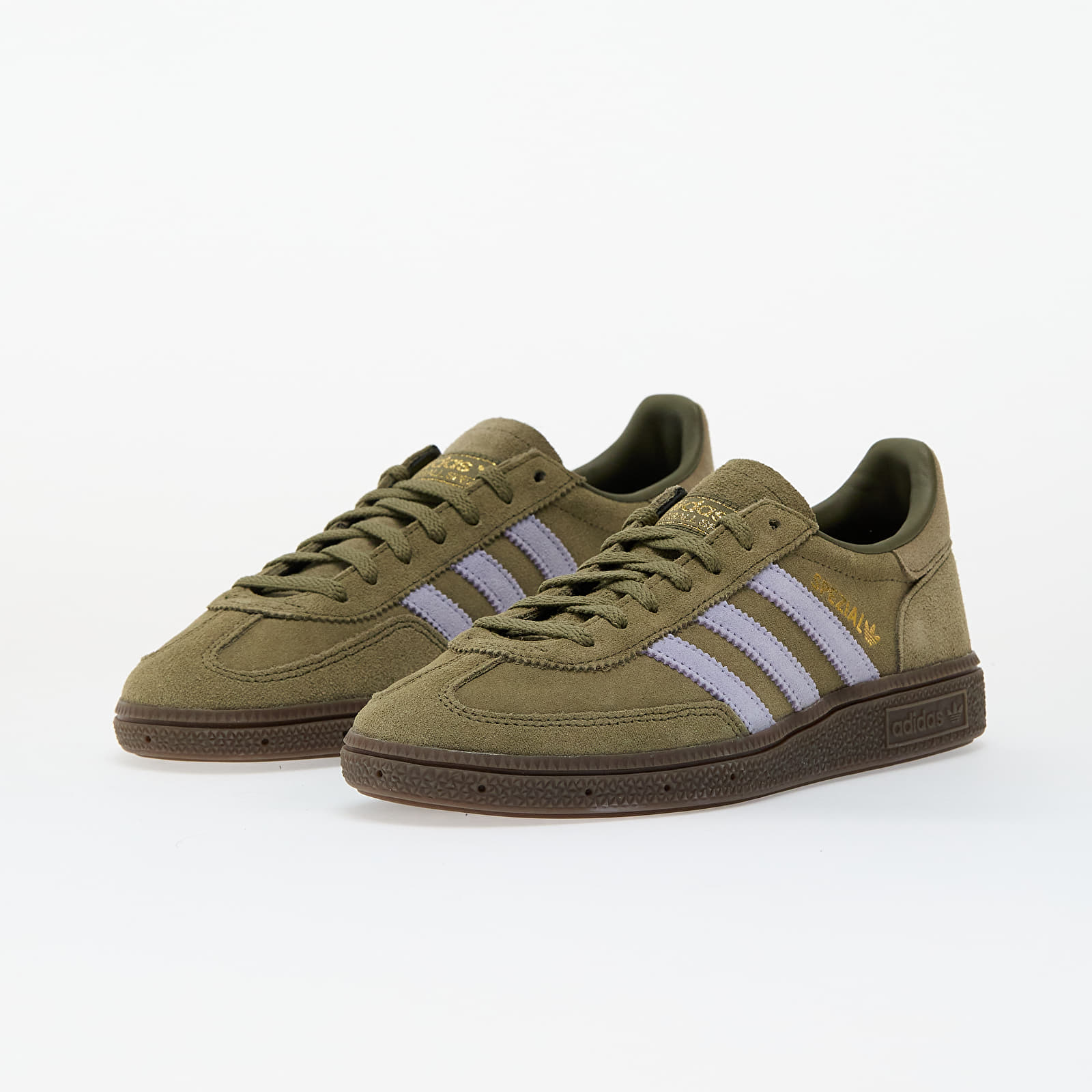 Încălțăminte și sneakerși pentru femei adidas Handball Spezial W Focus Olive/ Violet Tone/ Gum5