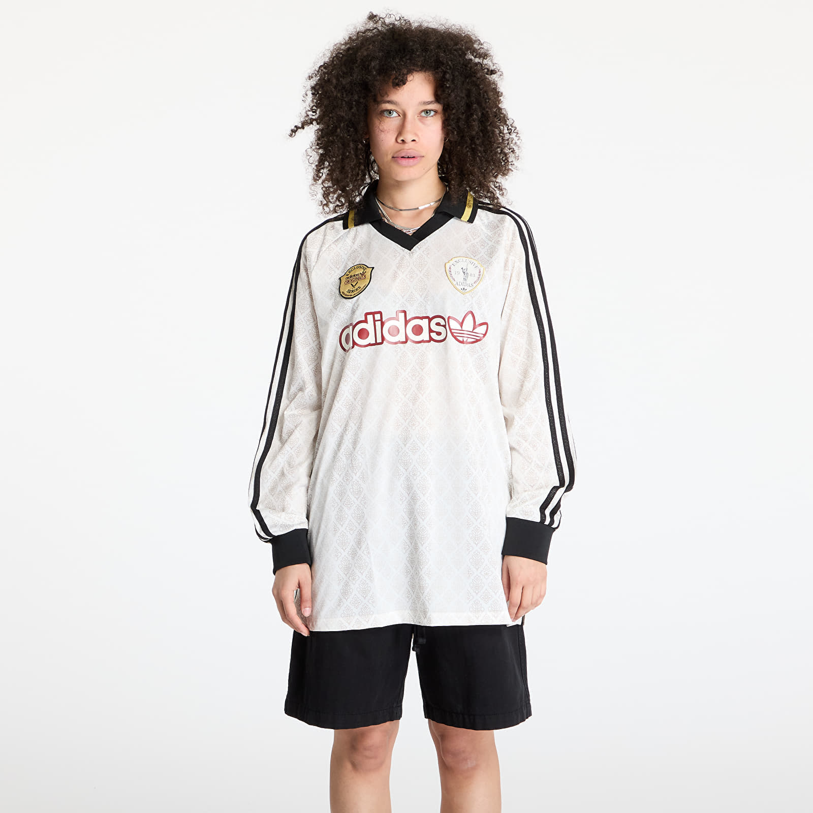 Jersey adidas Retro Sports Cricket-Inspired Longsleeve Jersey White/ Off White M akciós termékkép 1