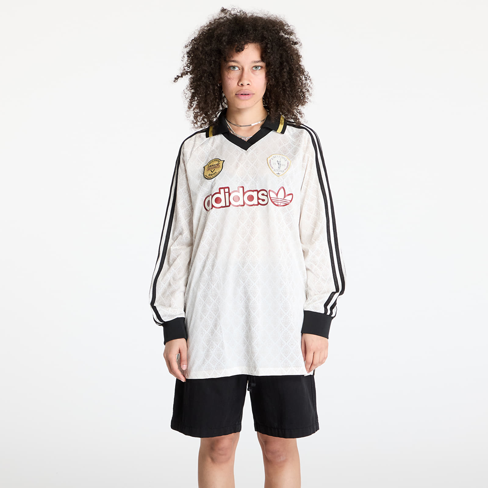 Trikood adidas Retro Sports Cricket-Inspired Longsleeve Jersey White/ Off White