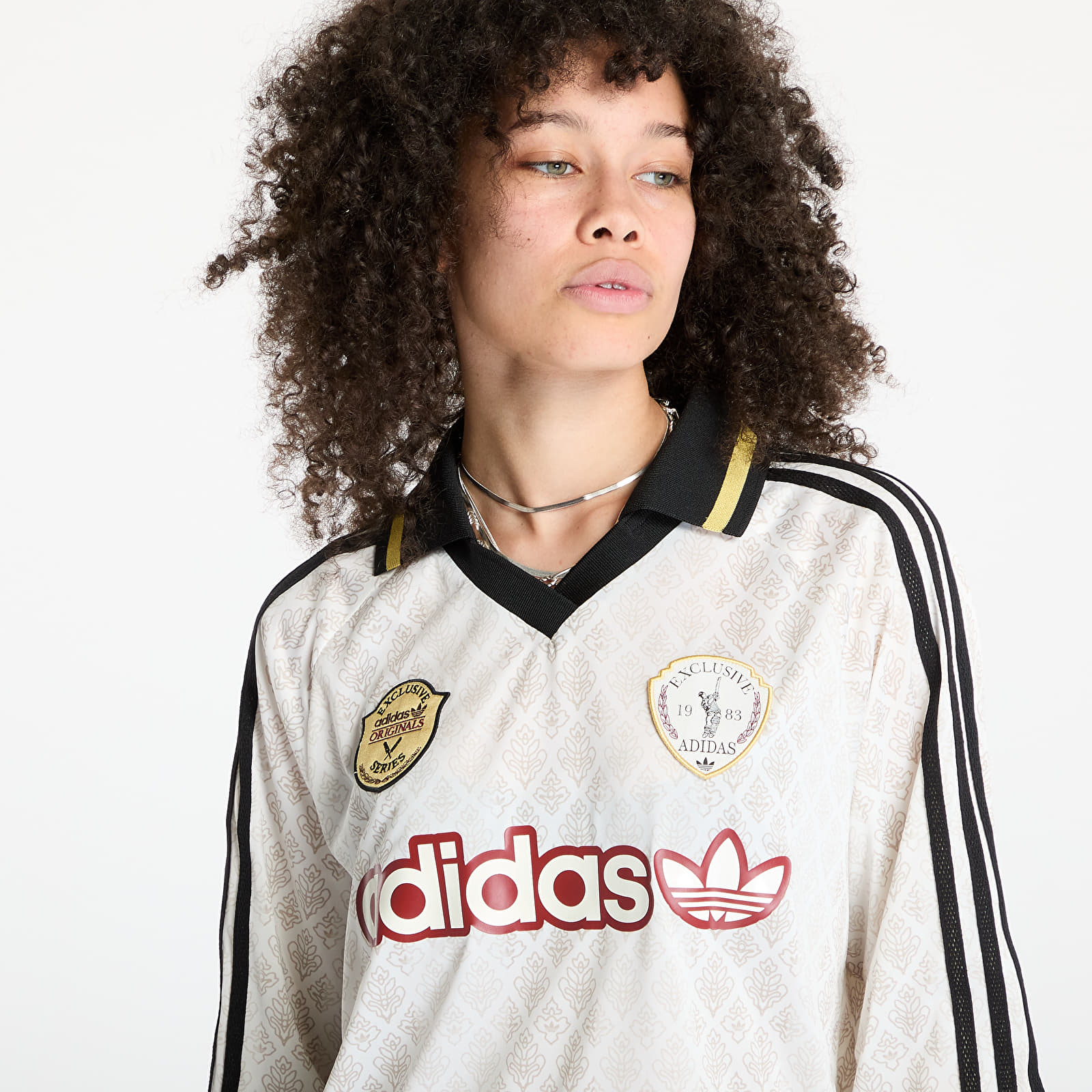 Trikood adidas Retro Sports Cricket-Inspired Longsleeve Jersey White/ Off White