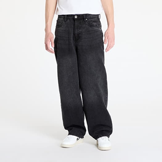 Urban Classics Tapered Heavy Ounce Baggy Jeans Black Washed