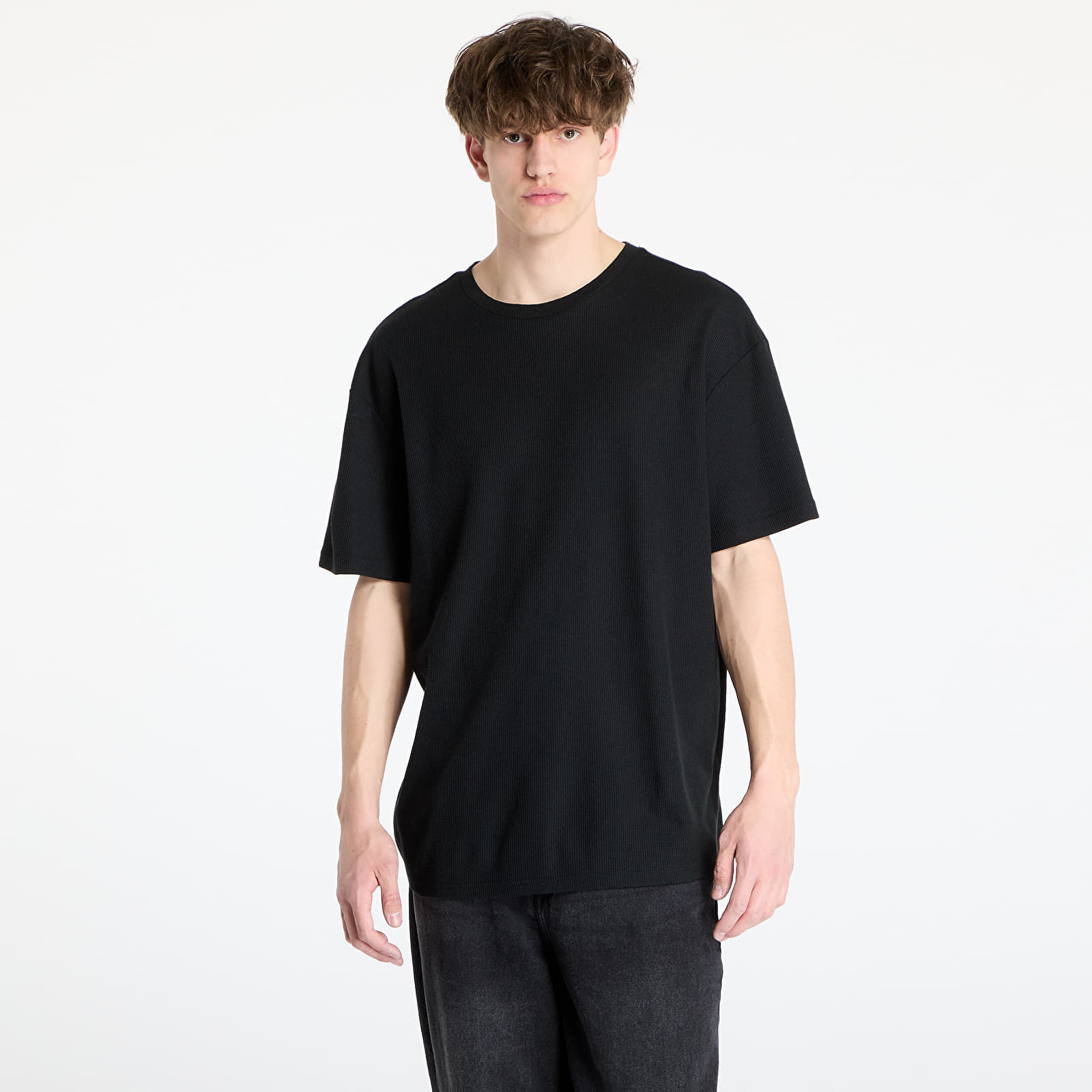 Tricou Urban Classics Waffle Tee Black M