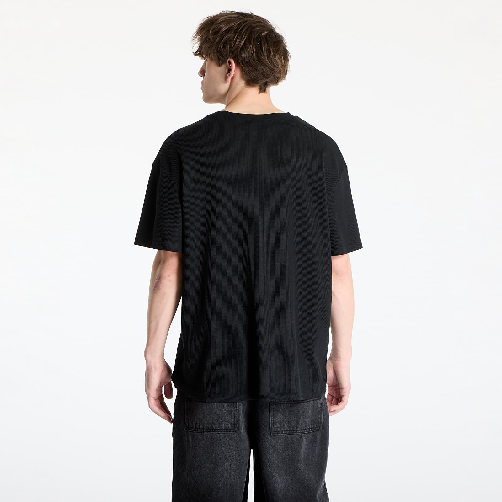 T-särgid Urban Classics Waffle Tee Black