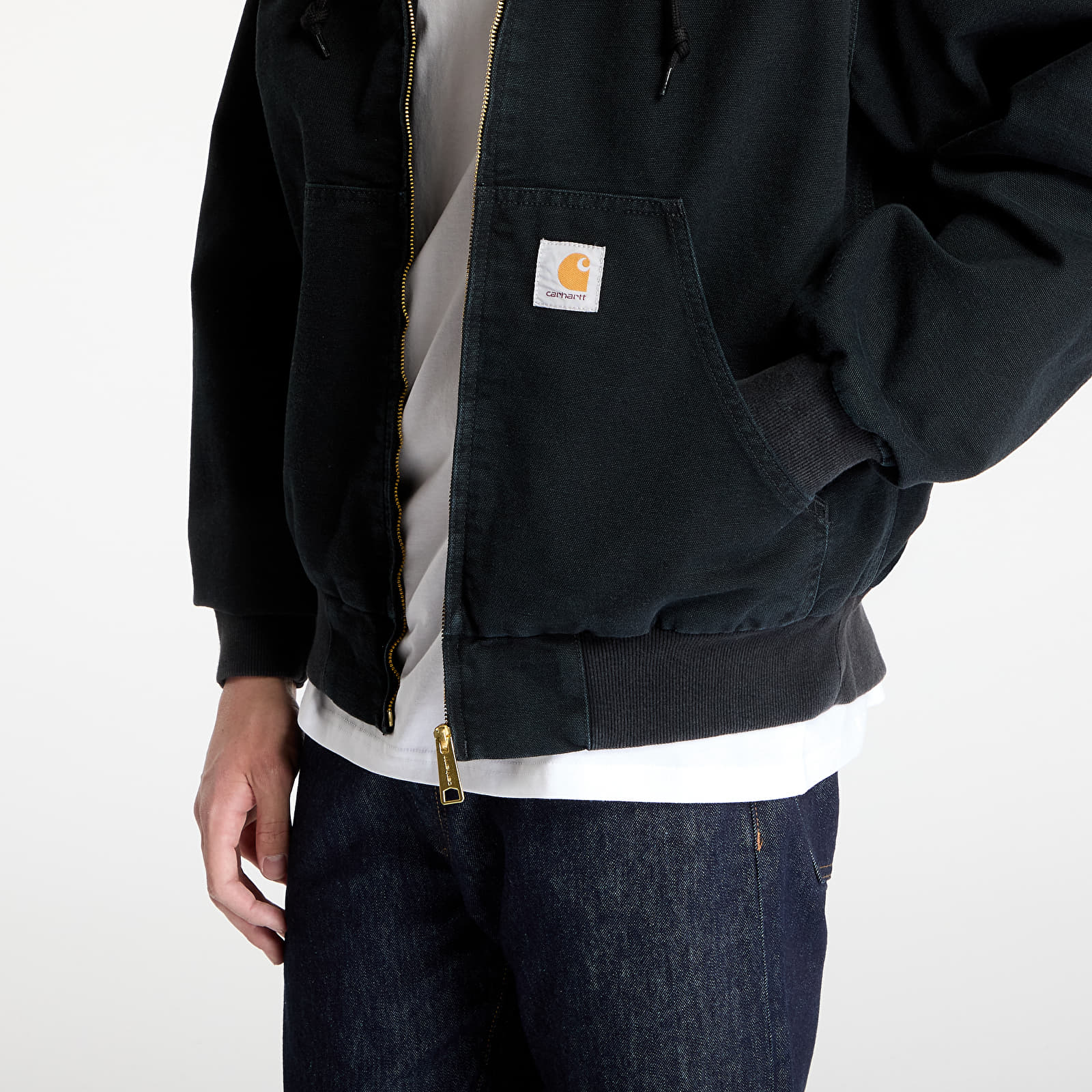 Jacken Carhartt WIP OG Active Jacket Black Stone Canvas