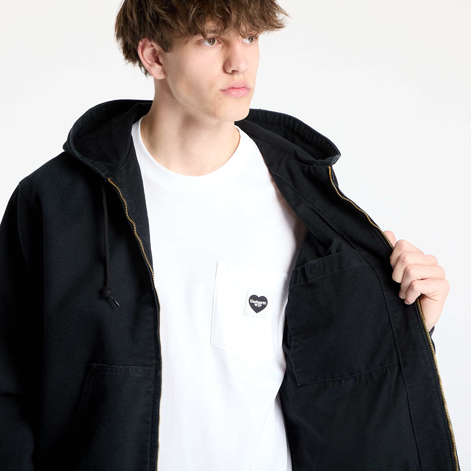 Jacken Carhartt WIP OG Active Jacket Black Stone Canvas