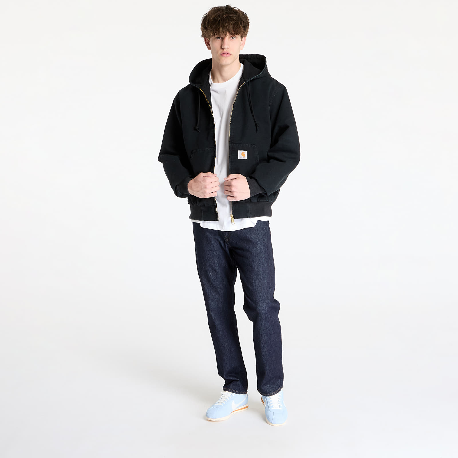 Jacken Carhartt WIP OG Active Jacket Black Stone Canvas