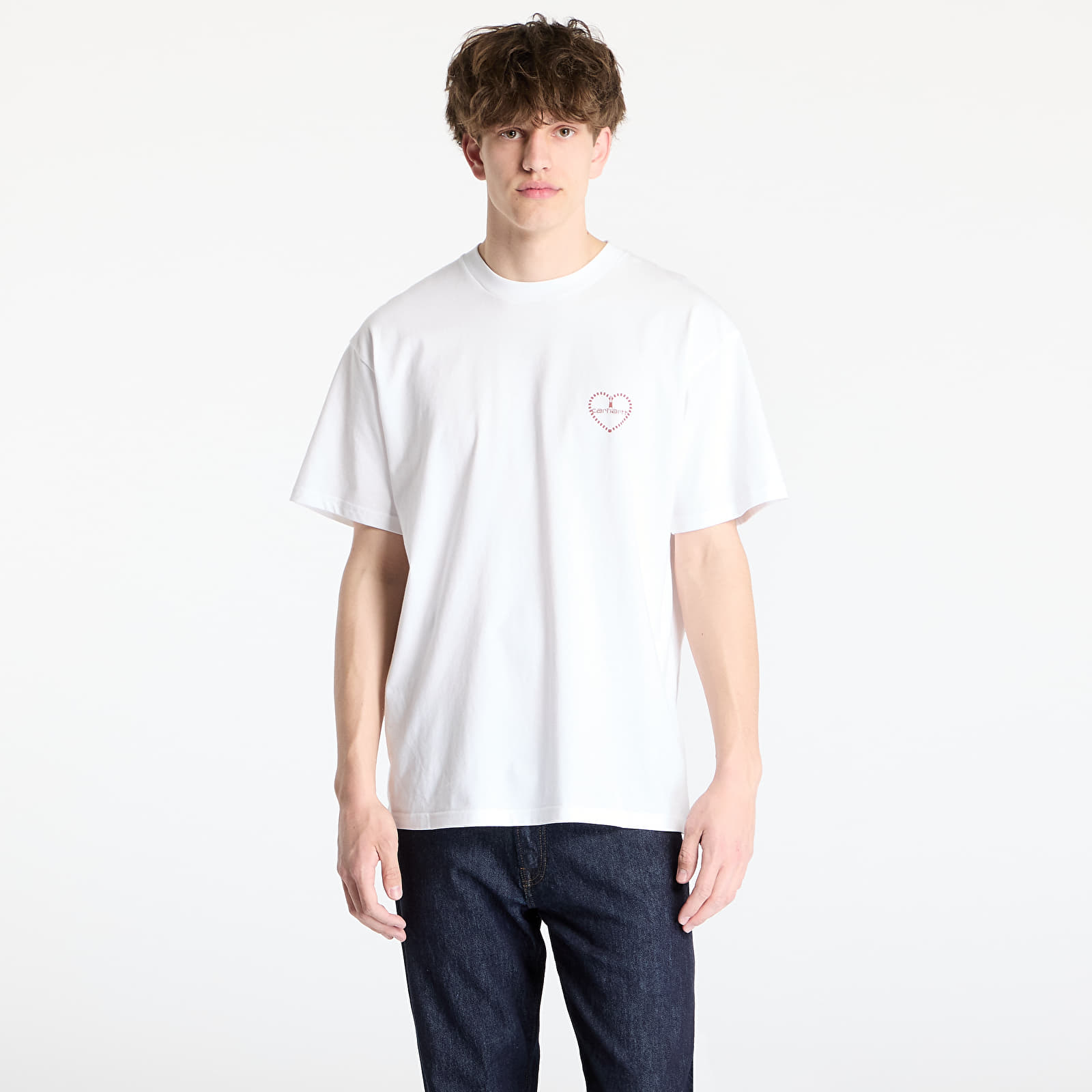 Meeste T-särgid Carhartt WIP S/S Furoshiki T-Shirt White/ Red