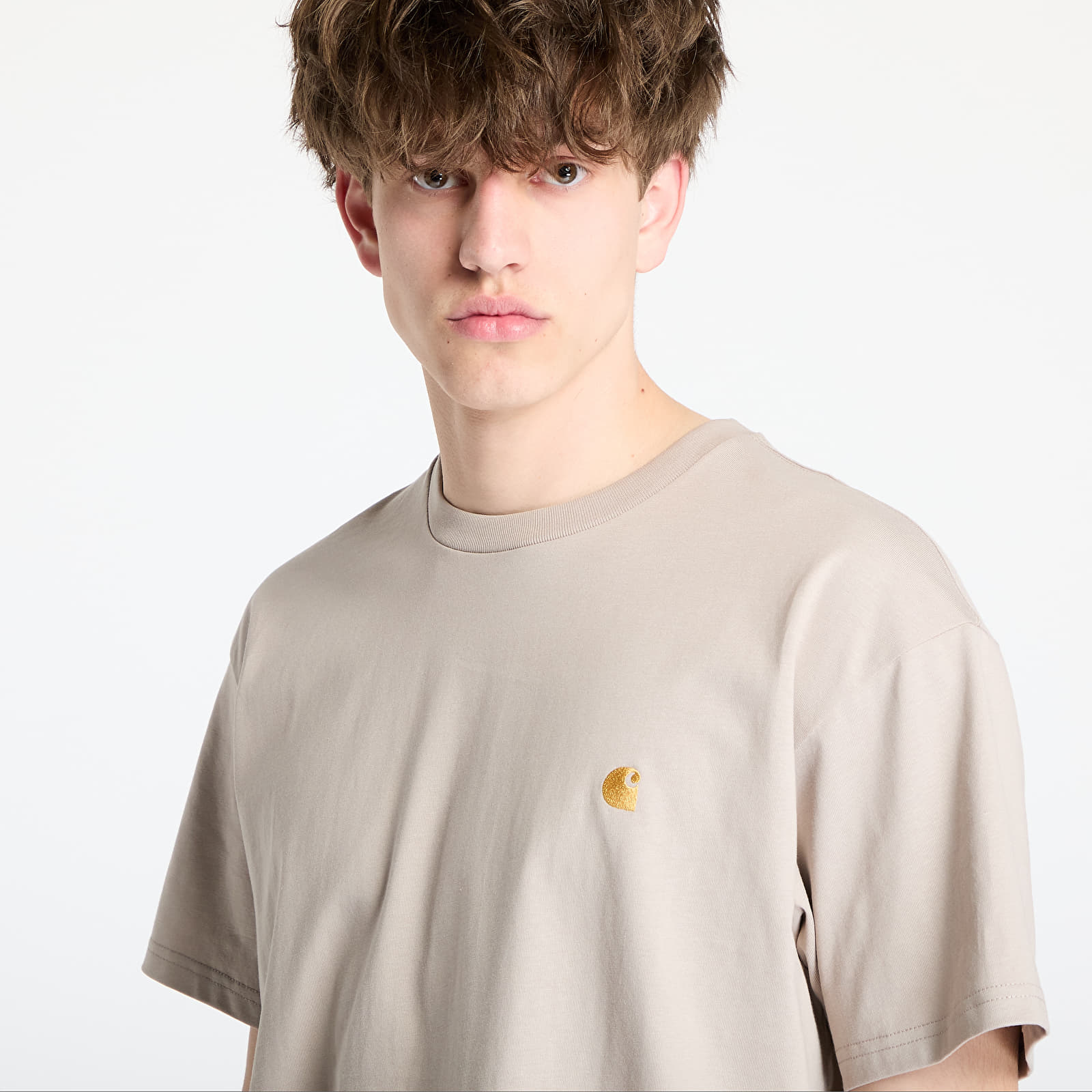 T-särgid Carhartt WIP S/S Chase T-Shirt Dusky Beige/ Gold