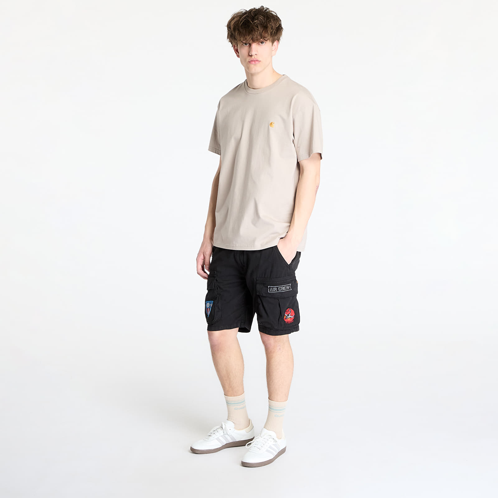 T-särgid Carhartt WIP S/S Chase T-Shirt Dusky Beige/ Gold