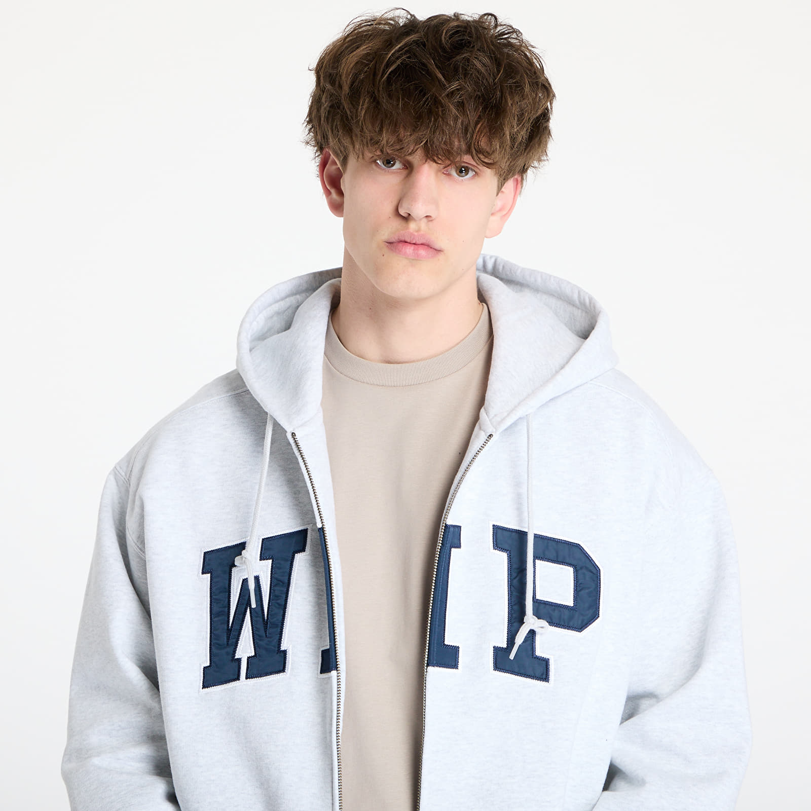 Sudaderas Carhartt WIP Hooded WIP Sweat Jacket UNISEX Ash Heather Stone Washed