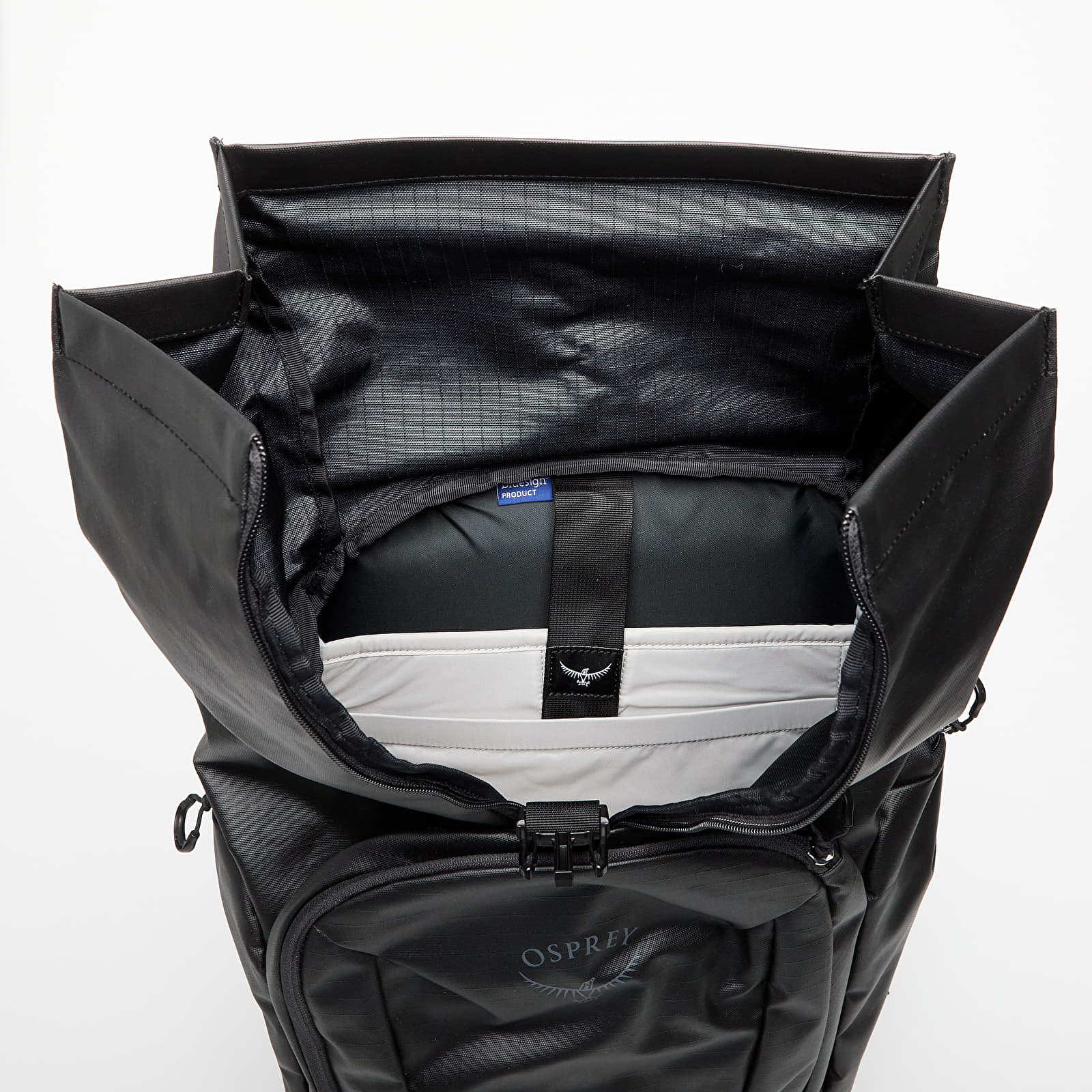 Meeste seljakotid Osprey Transporter Roll Top Backpack Raven Black/ Black