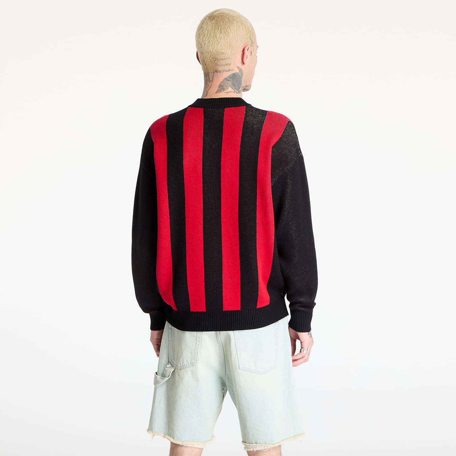 Men's sweaters Wasted Paris M Blade Sweater Black/ Fire Red