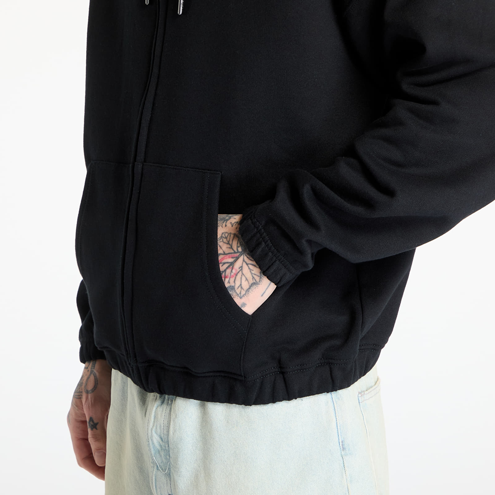 Meeste kampsunid Wasted Paris M Kingdom Curve Destroy Boxy Zip Hoodie Black