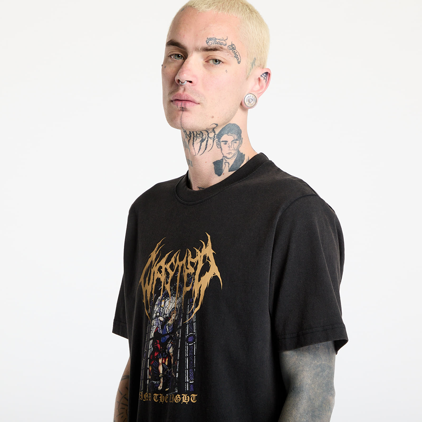 Moške majice Wasted Paris M Light T-Shirt Faded Black