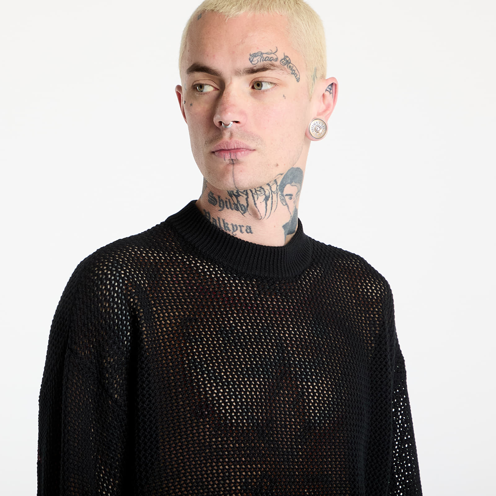 Jerséis para hombre Wasted Paris M Drives Loose Sweater Black