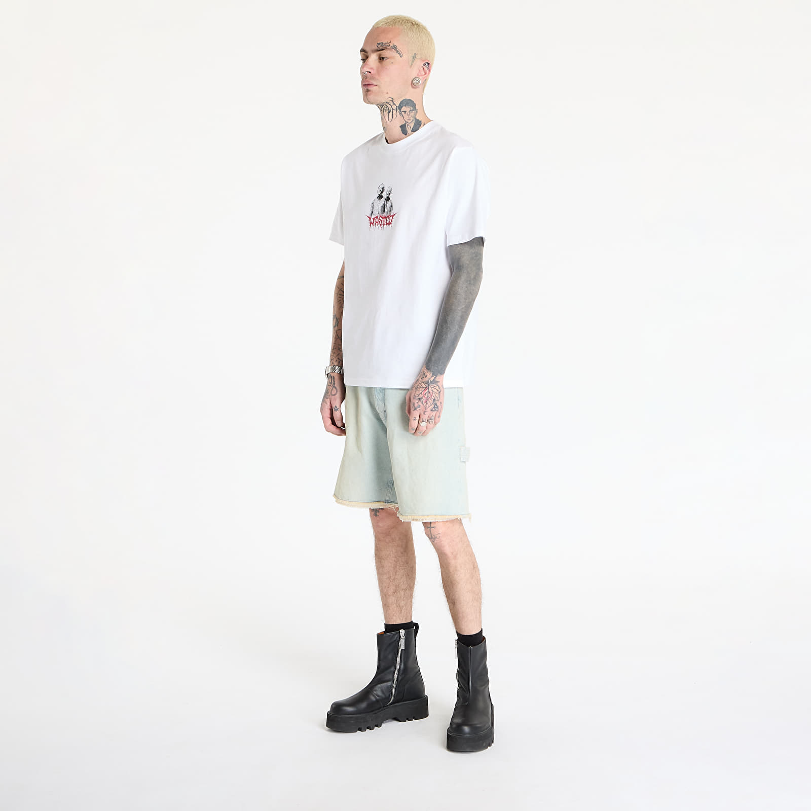 Camisetas hombre Wasted Paris M Pike T-Shirt White