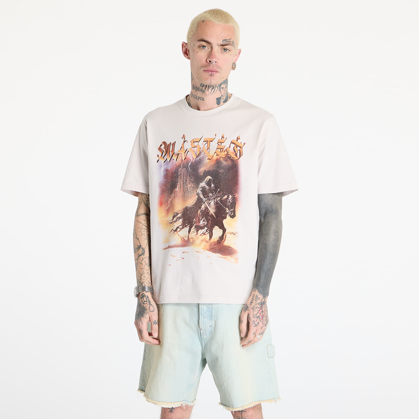 Meeste T-särgid Wasted Paris M Mirage T-Shirt Fog White