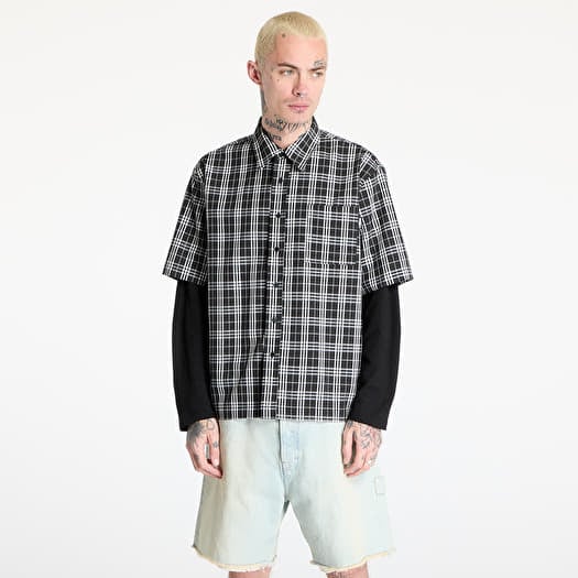 Camicia Wasted Paris M Yard Tartan Shirt Age Black/ White