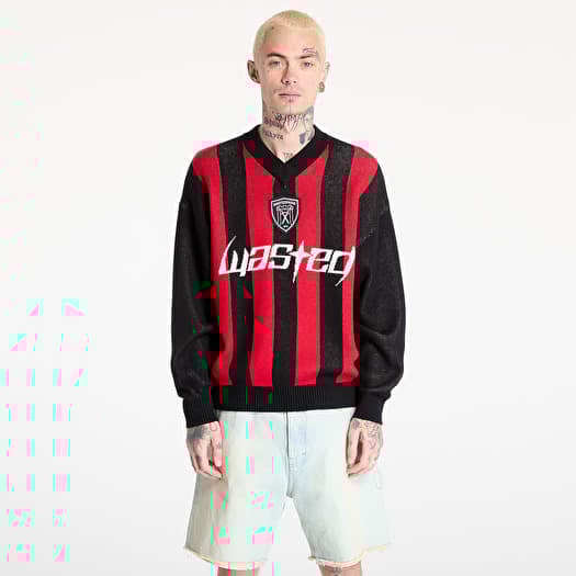 Trui Wasted Paris M Blade Sweater Black/ Fire Red