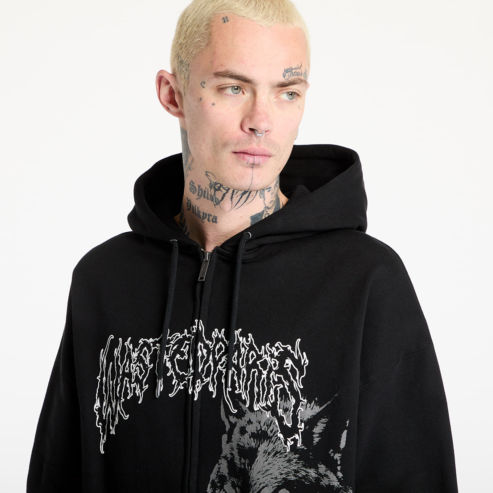 Meeste kampsunid Wasted Paris M Varg Boxy Zip Hoodie Black