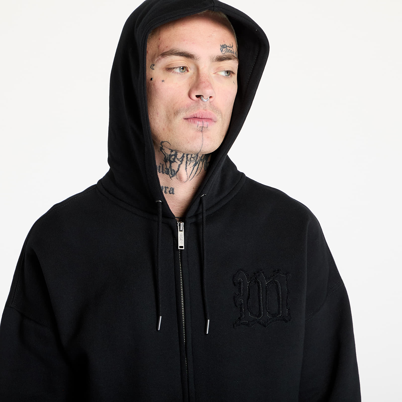 Meeste kampsunid Wasted Paris M Kingdom Curve Destroy Boxy Zip Hoodie Black