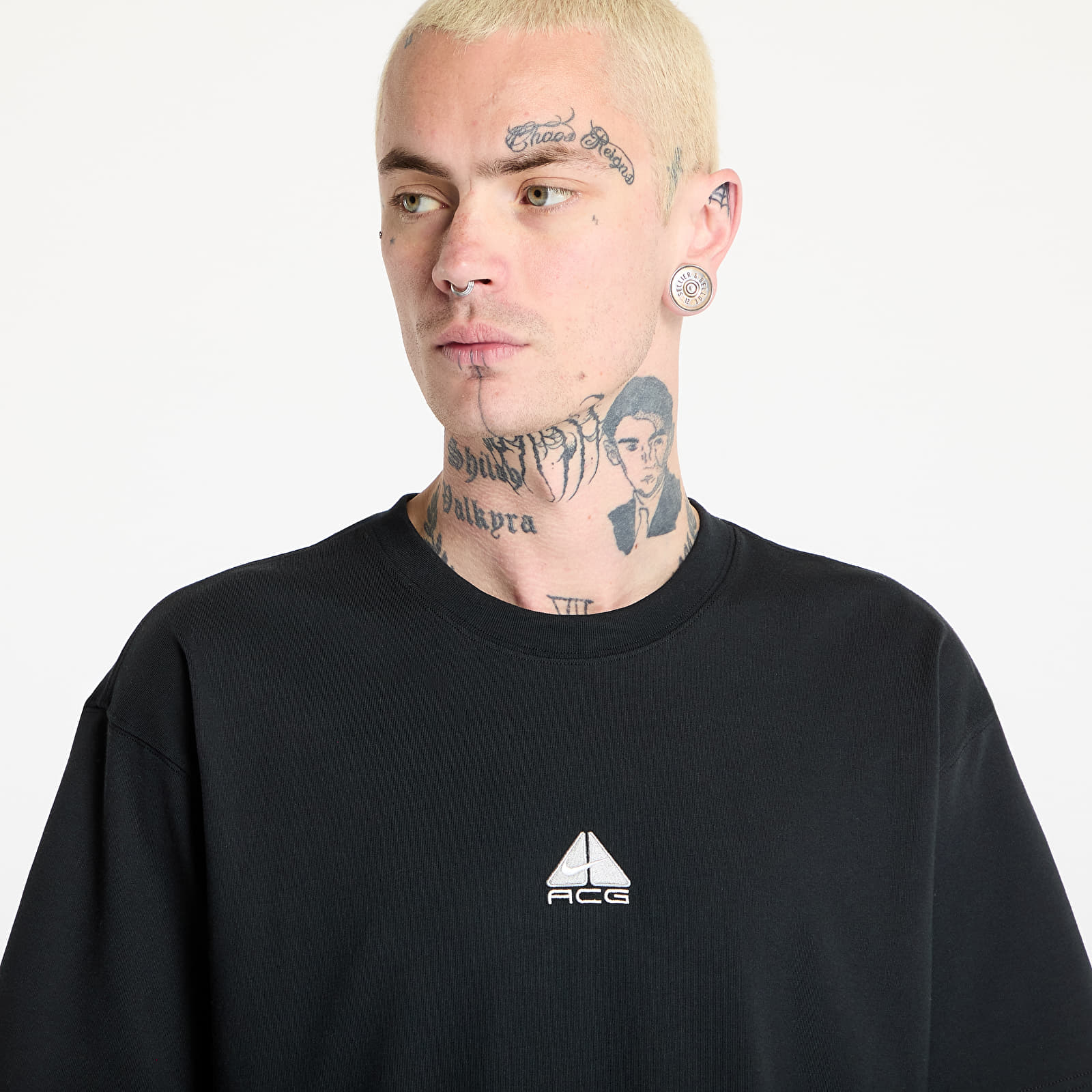 Camisetas hombre Nike ACG Men's T-Shirt Black/ Lt Smoke Grey/ Summit White