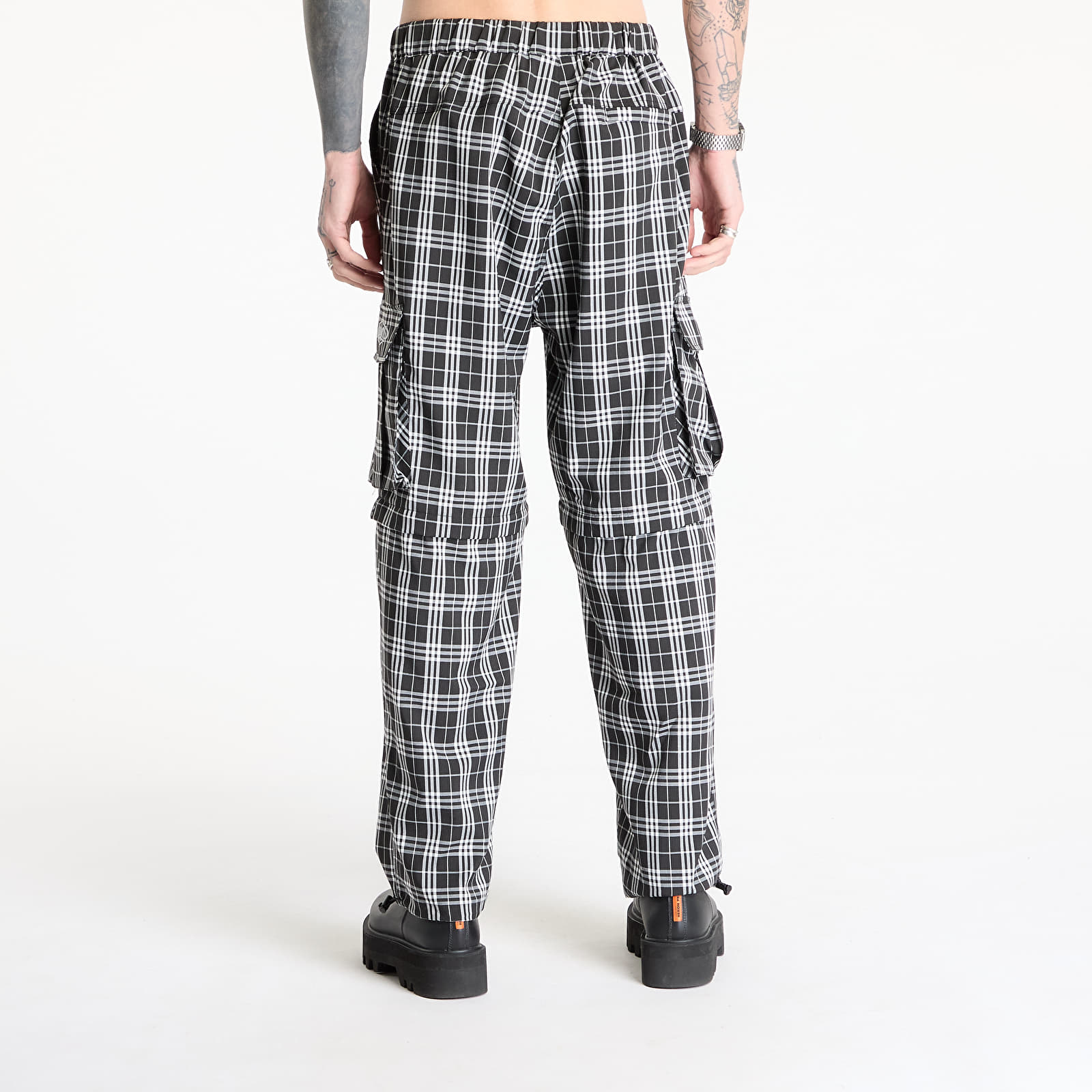 Meeste püksid Wasted Paris M Yard Tartan Hunter Black/ White