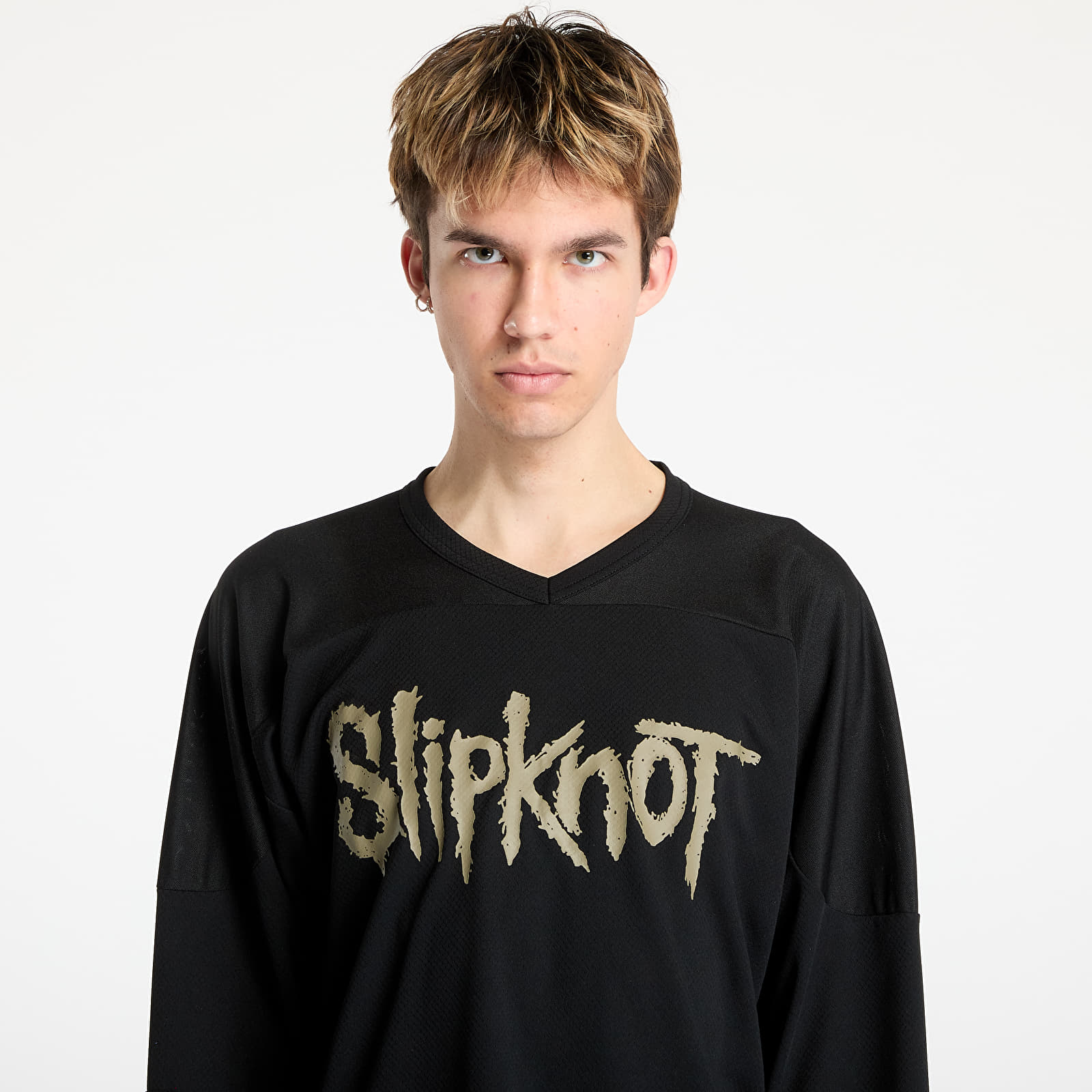 Maillots PLEASURES x Slipknot X-Ray Hockey Jersey Black