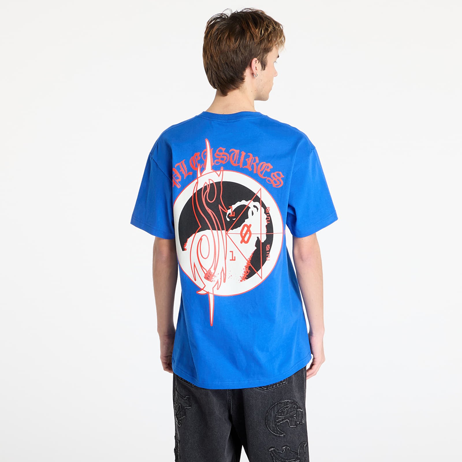 Men's T-shirts PLEASURES x Slipknot Goat T-Shirt Royal