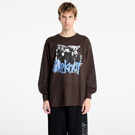 Тениска PLEASURES x Slipknot Compass Long Sleeve T-Shirt Brown