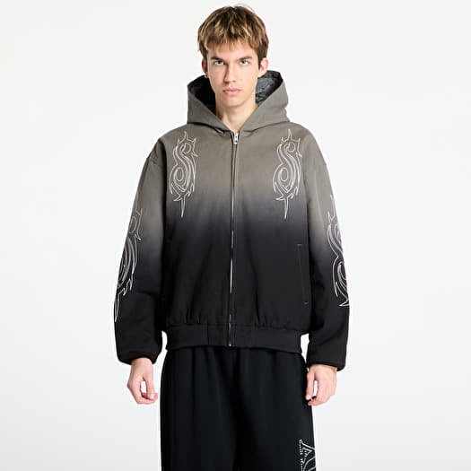 PLEASURES x Slipknot Star Hooded Jacket Grey